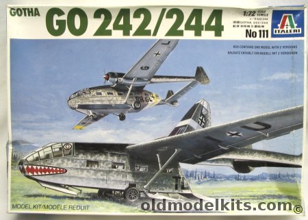 Italeri 1/72 Gotha Go-242 / Go-244 - Glider or Twin Engine Transport, 111 plastic model kit